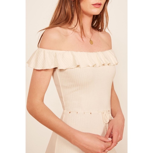 Reformation Grenada dress in Ivory - Picture 3 of 5